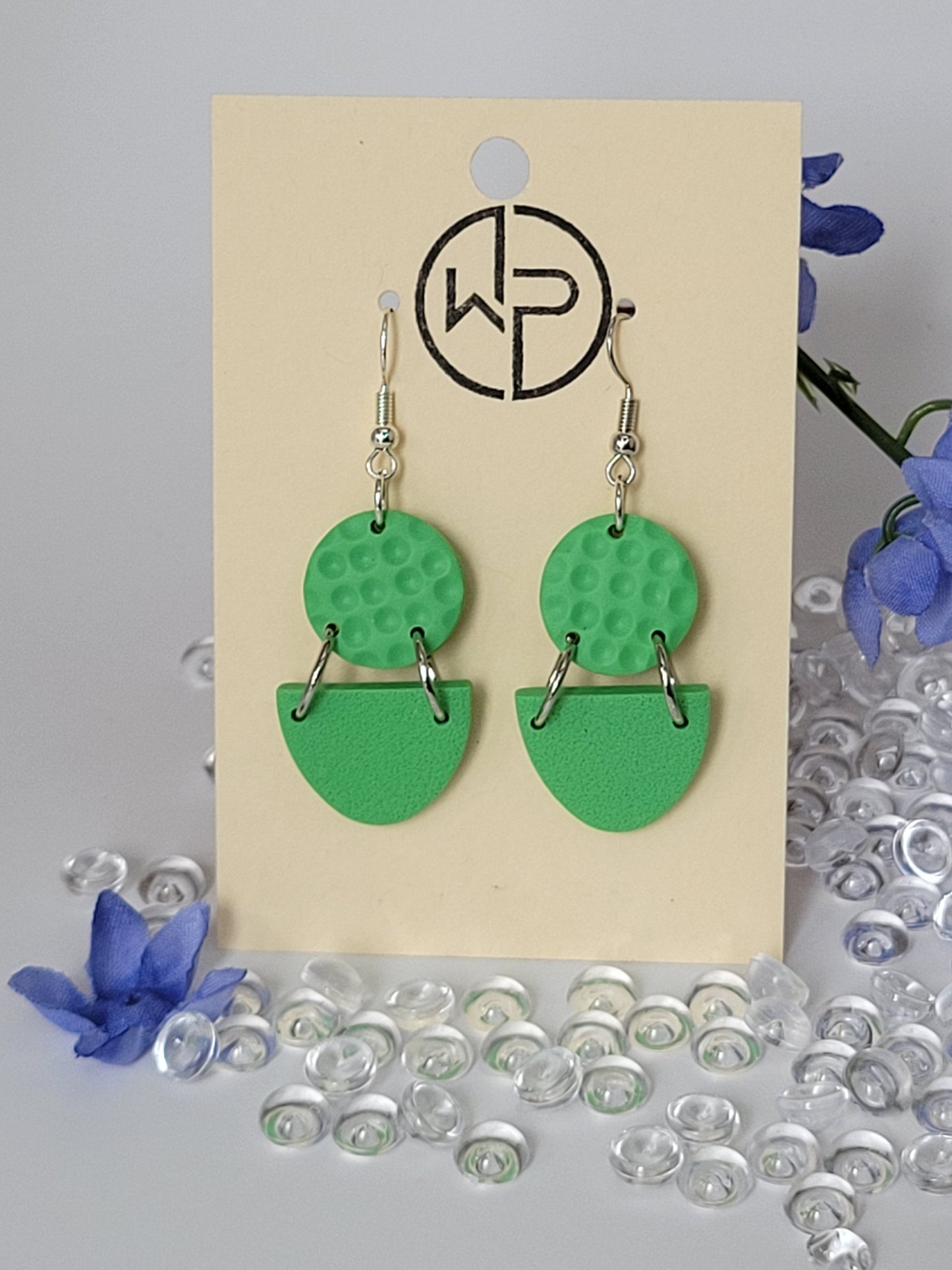 Silver Hook Dangle Earrings