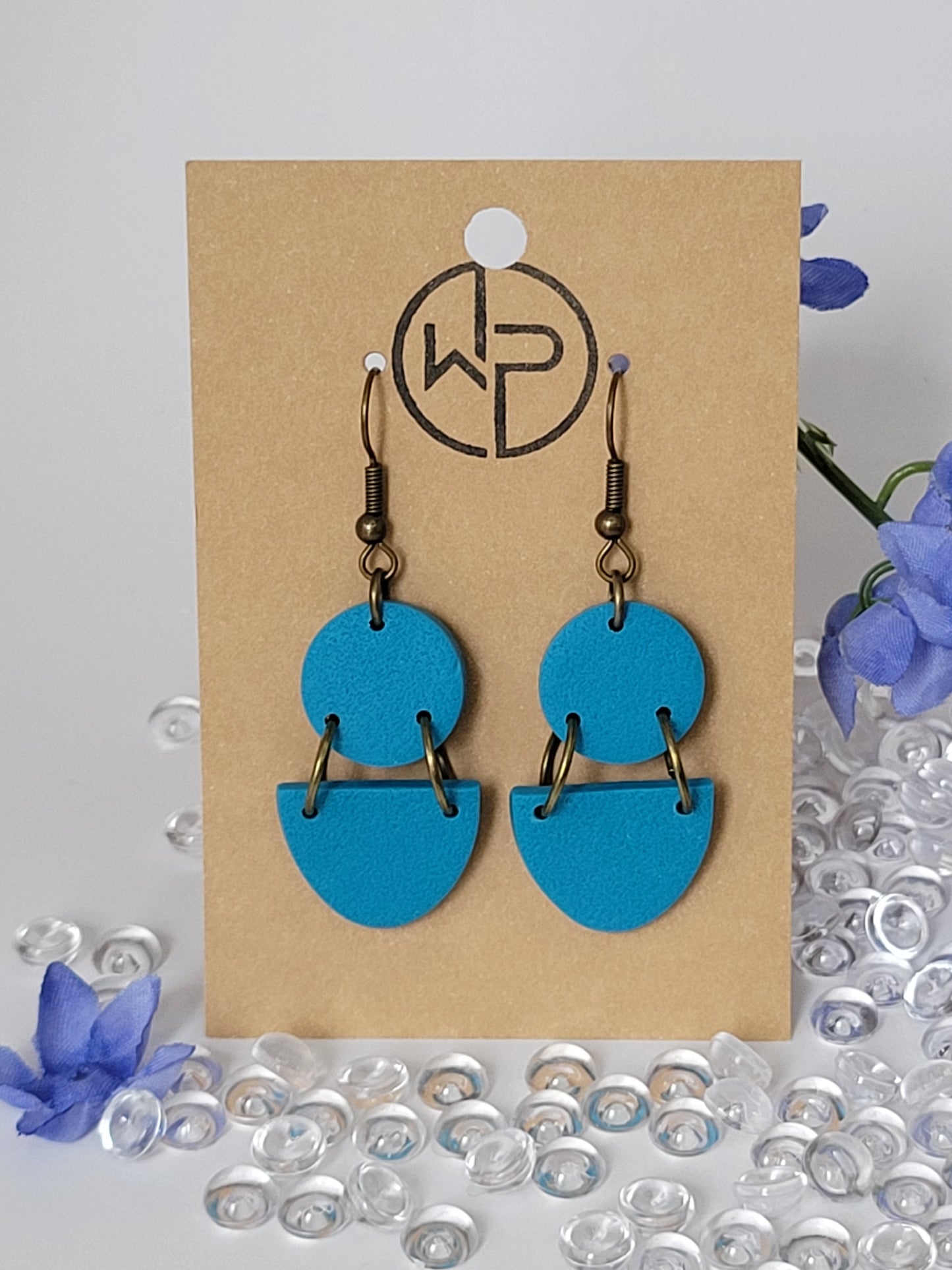 Bronze Hook Dangle Earrings