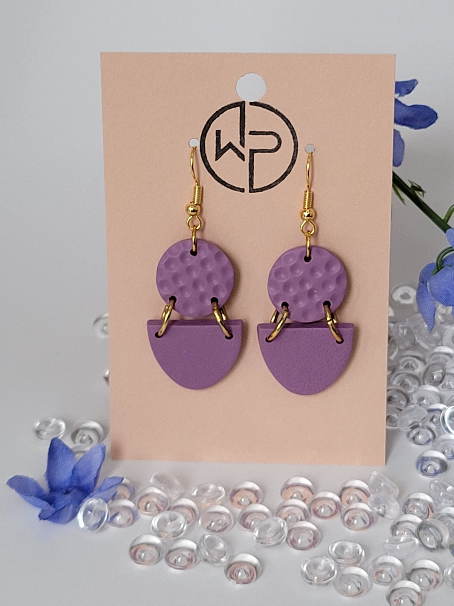 Gold Hook Dangle Earrings