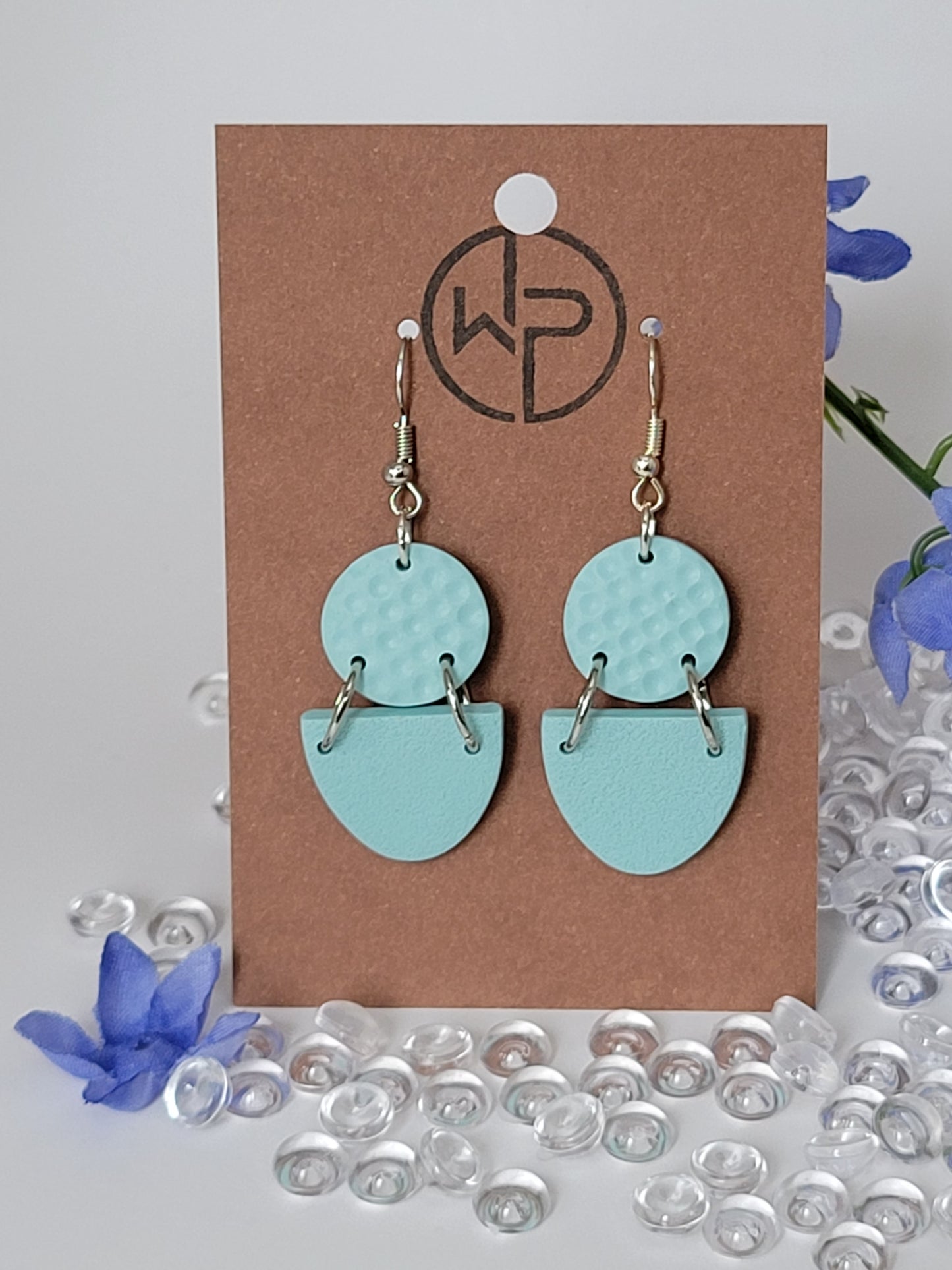Silver Hook Dangle Earrings