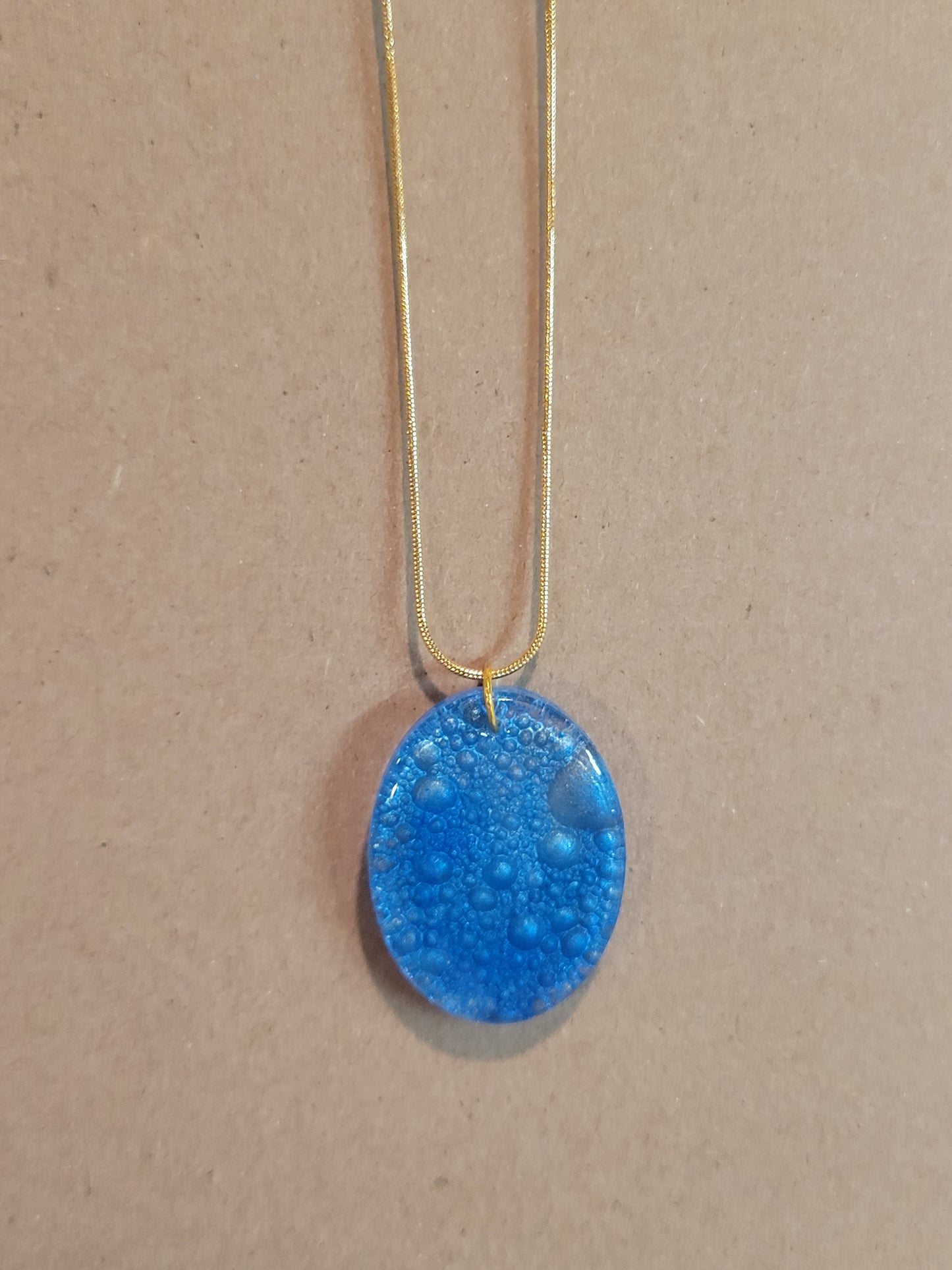 Blue Bubble Necklace