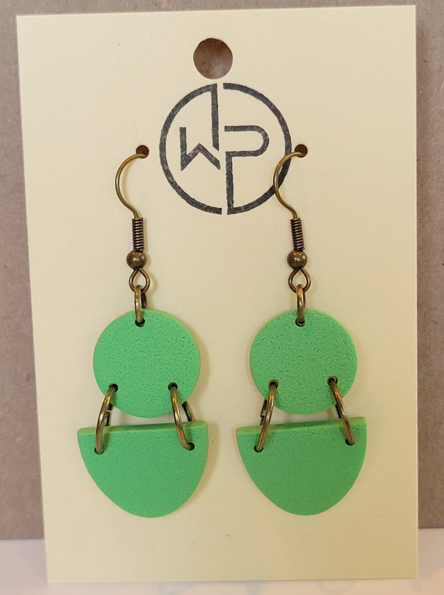 Bronze Hook Dangle Earrings