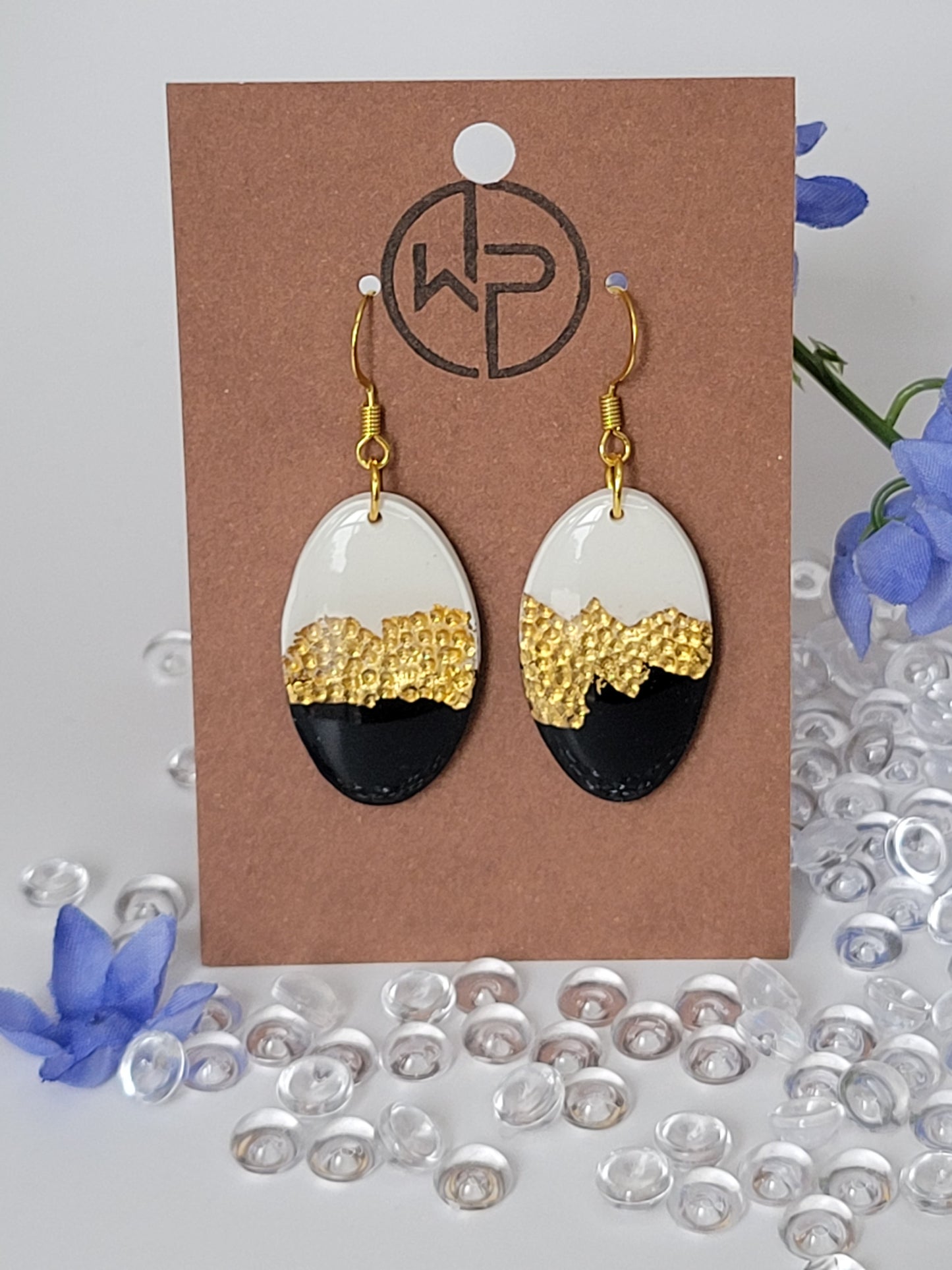 Gold Hook Dangle Earrings