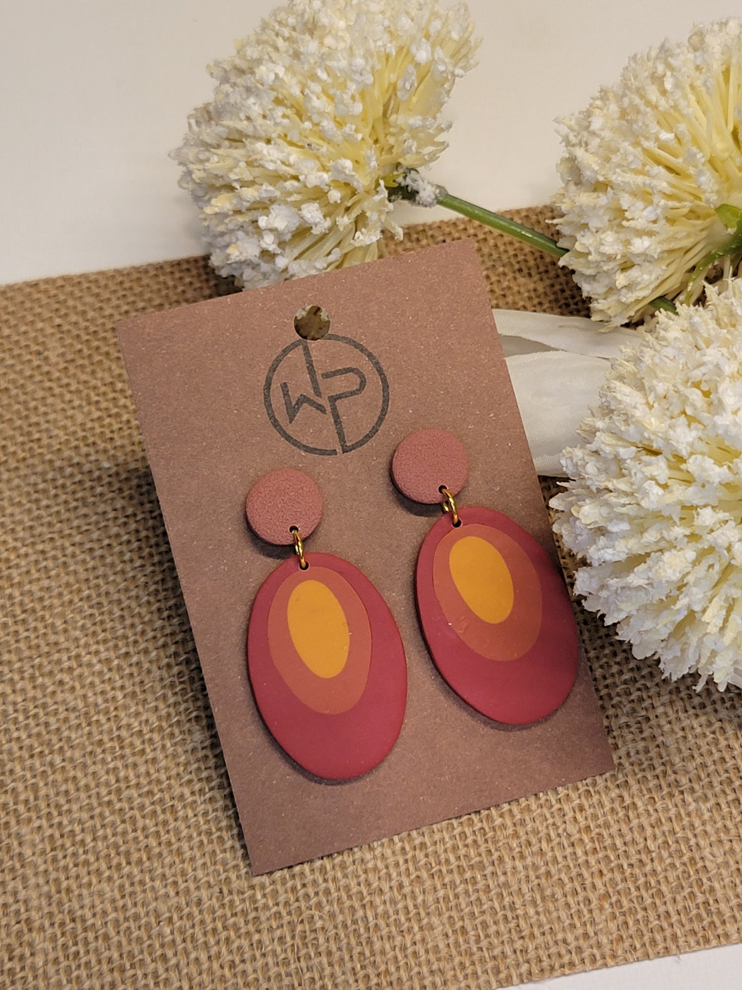 Shades of Orange Earrings