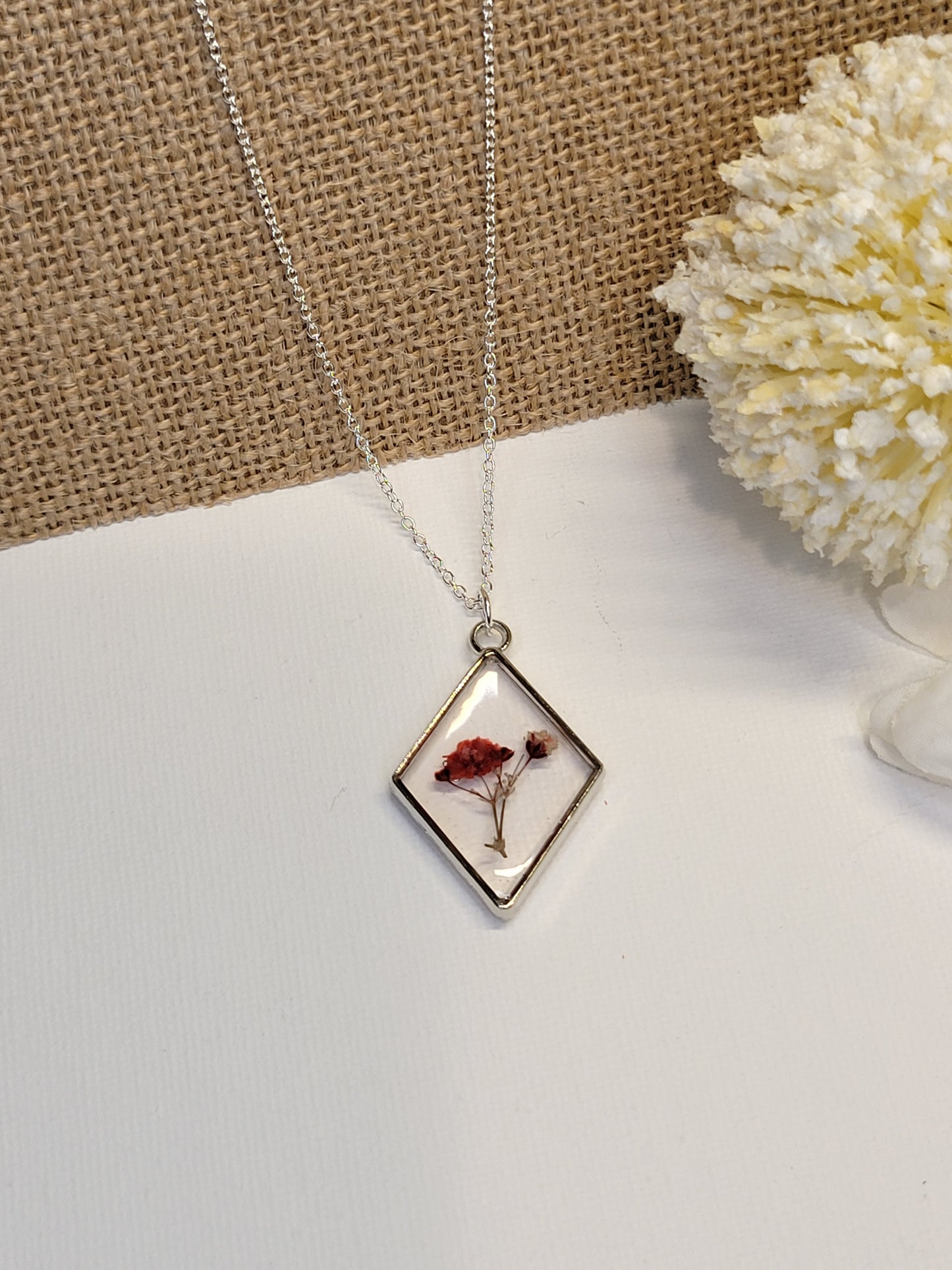 Diamond Flower Necklace