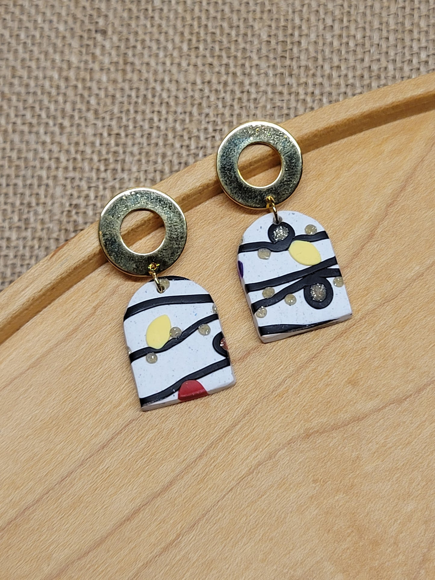 Christmas Lights Drop Earrings