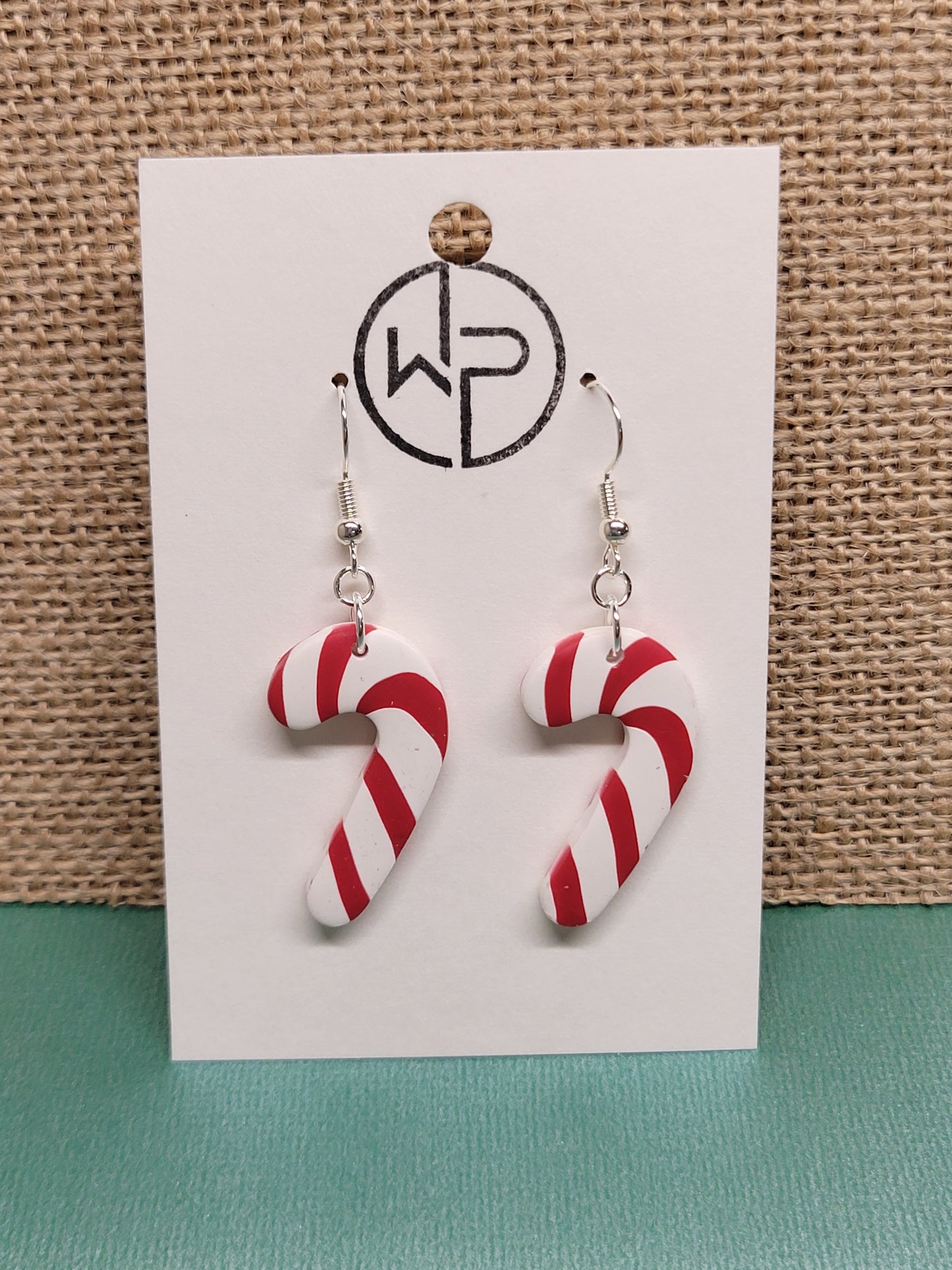 Candy Cane Dangle Earrings
