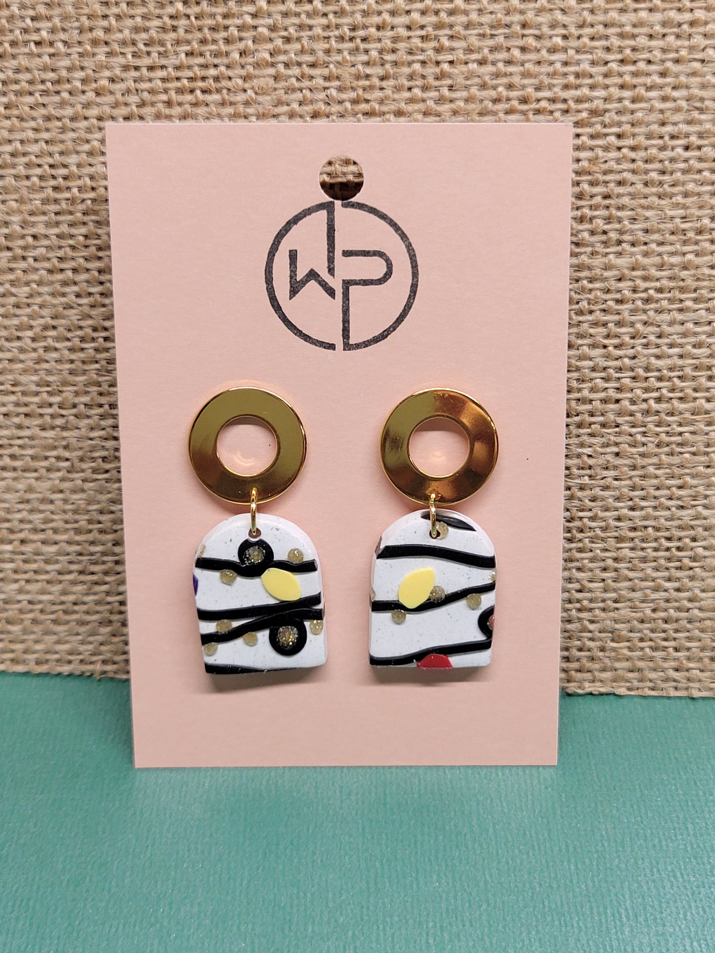 Christmas Lights Drop Earrings
