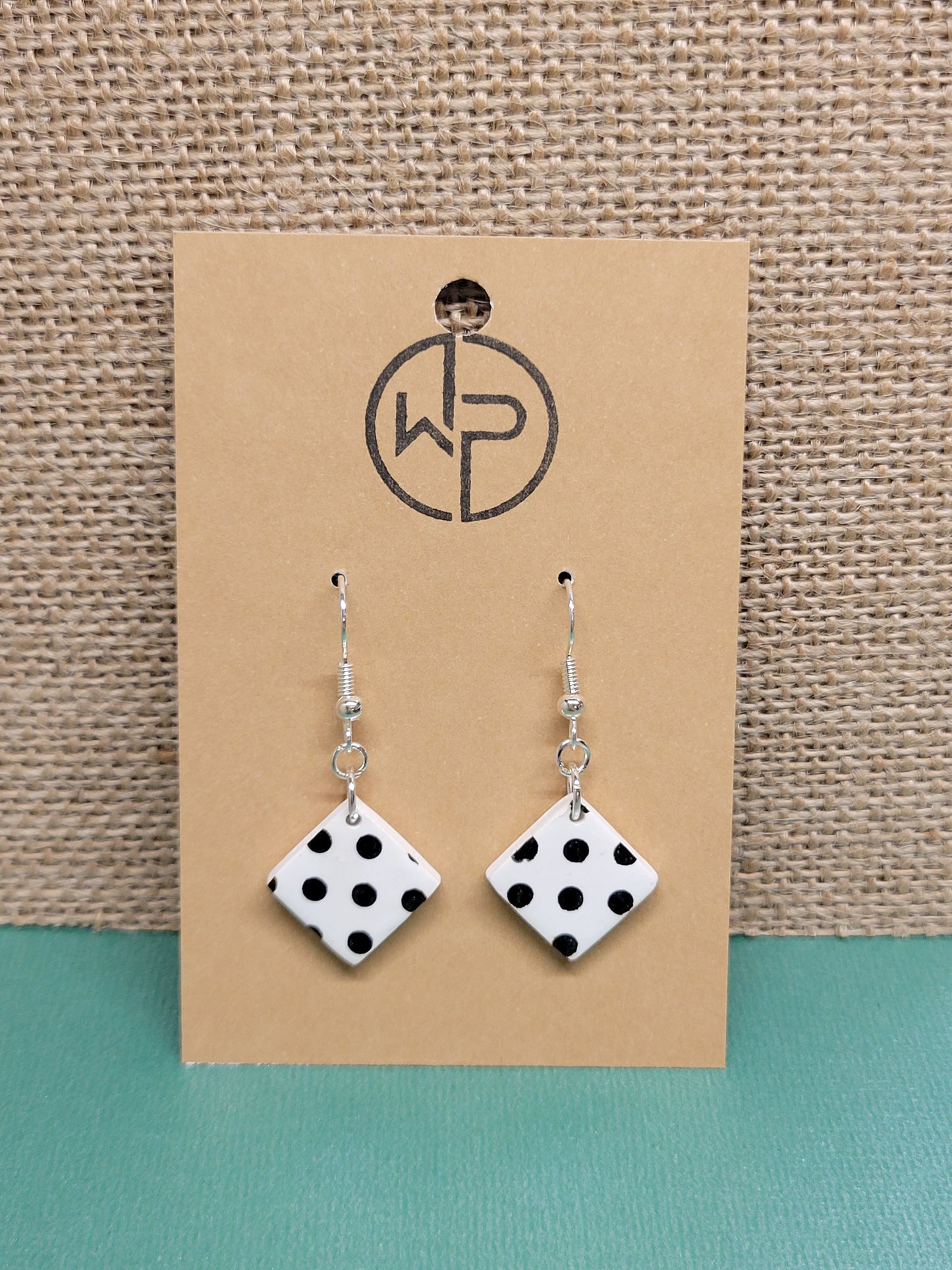 Polka Dot Dangle Earrings
