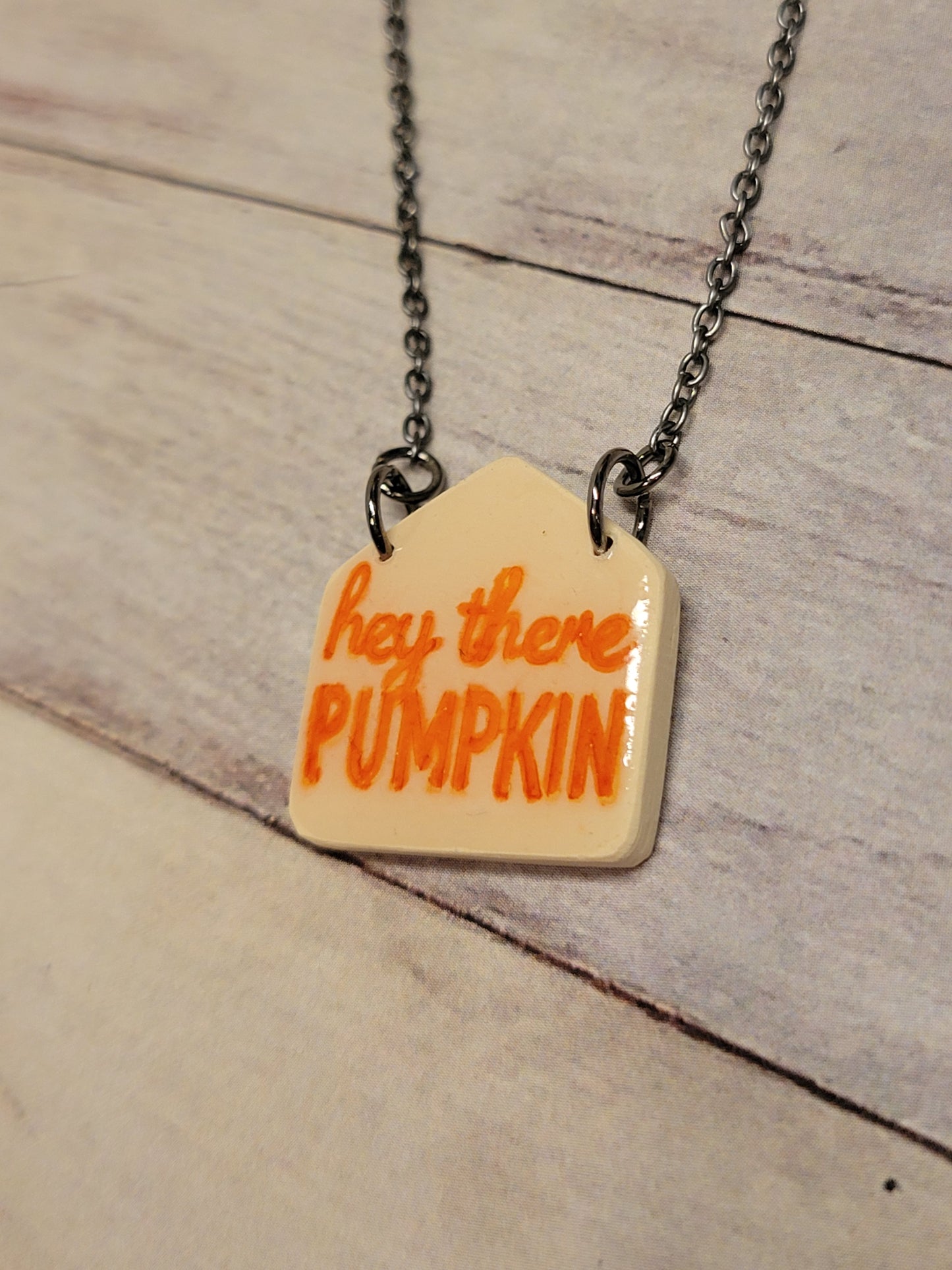 Hey There Pumpkin Necklace