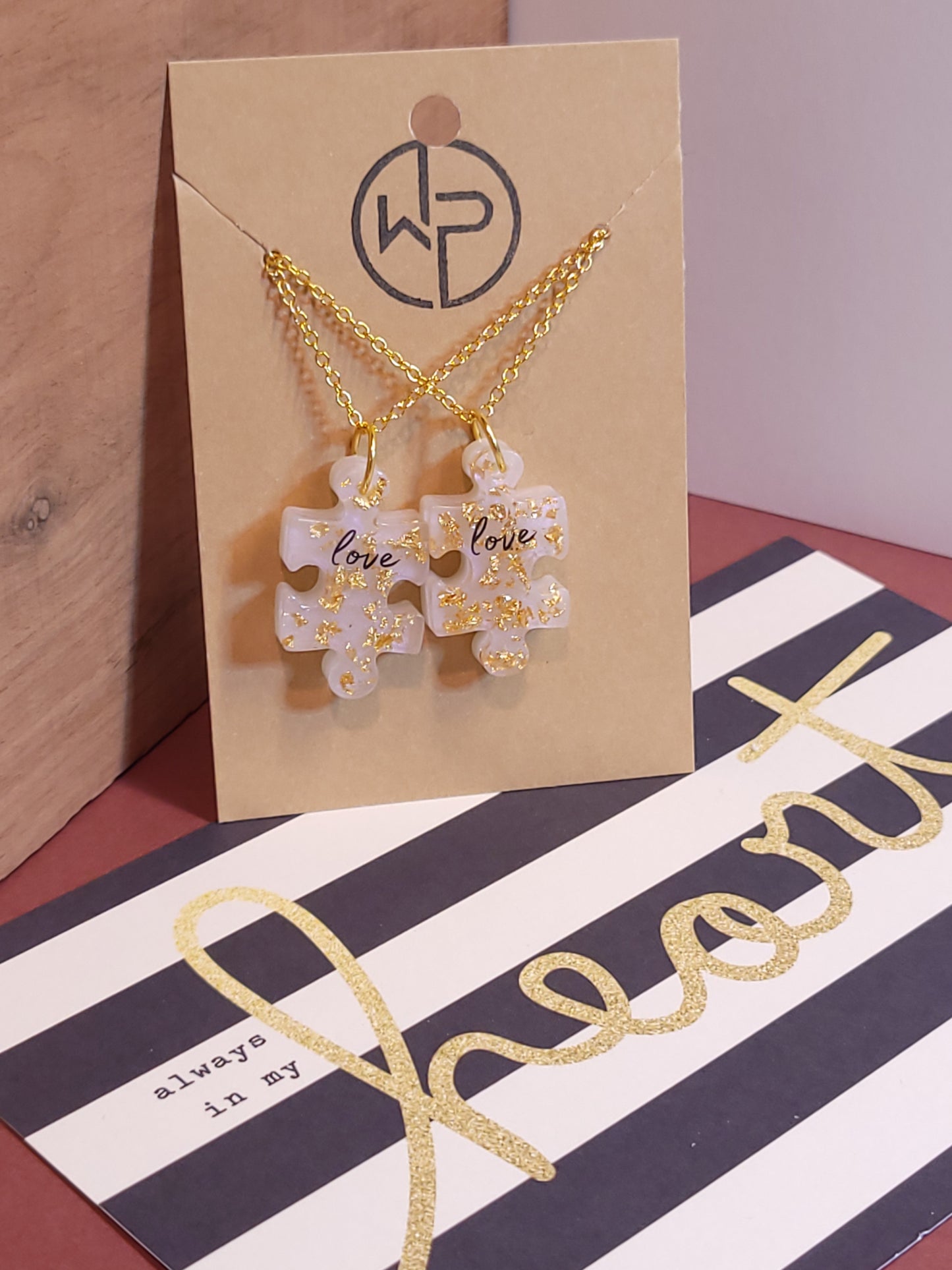 Friendship Puzzle Pieces Necklace