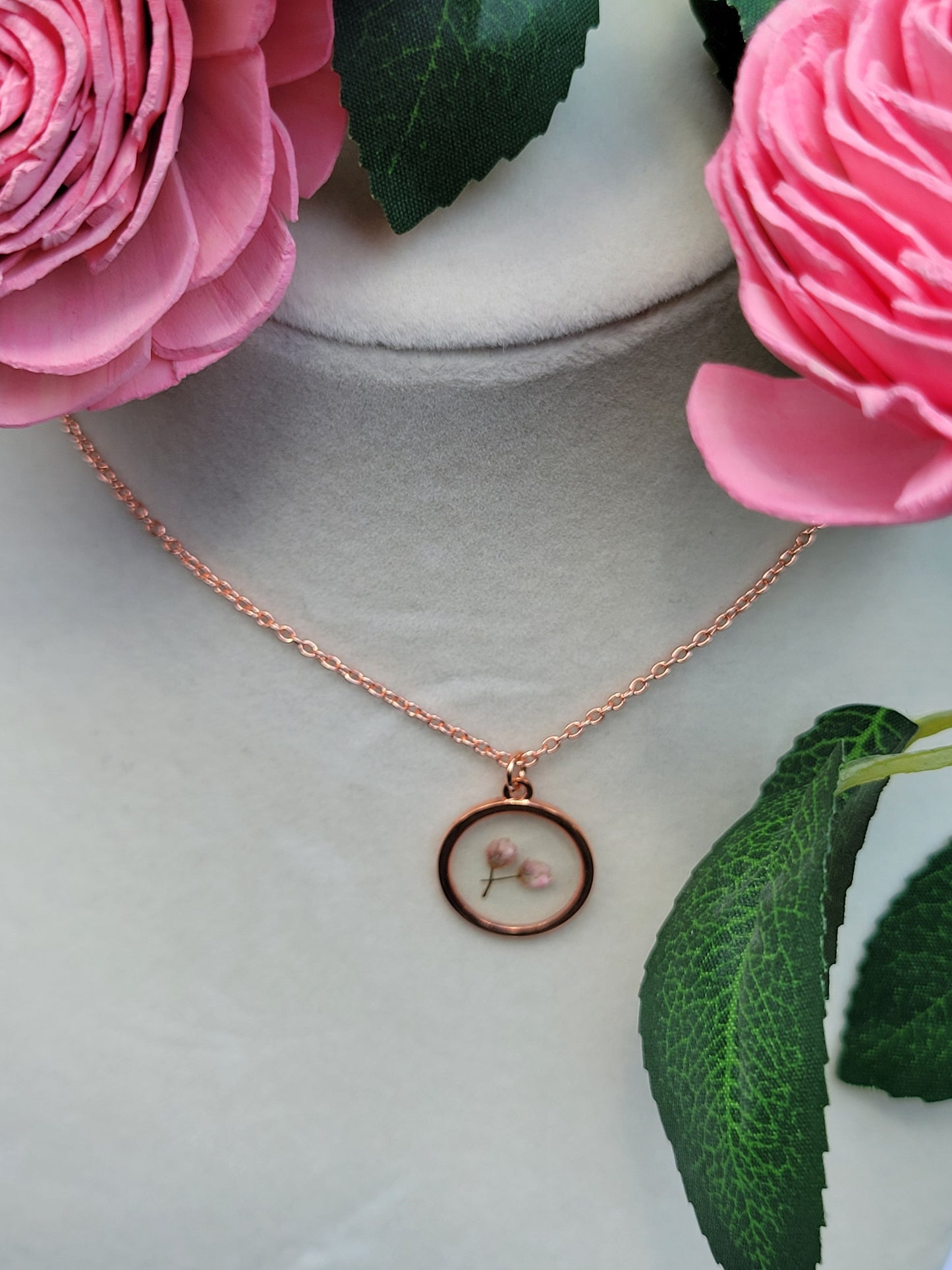 Light Pink Flower Necklace
