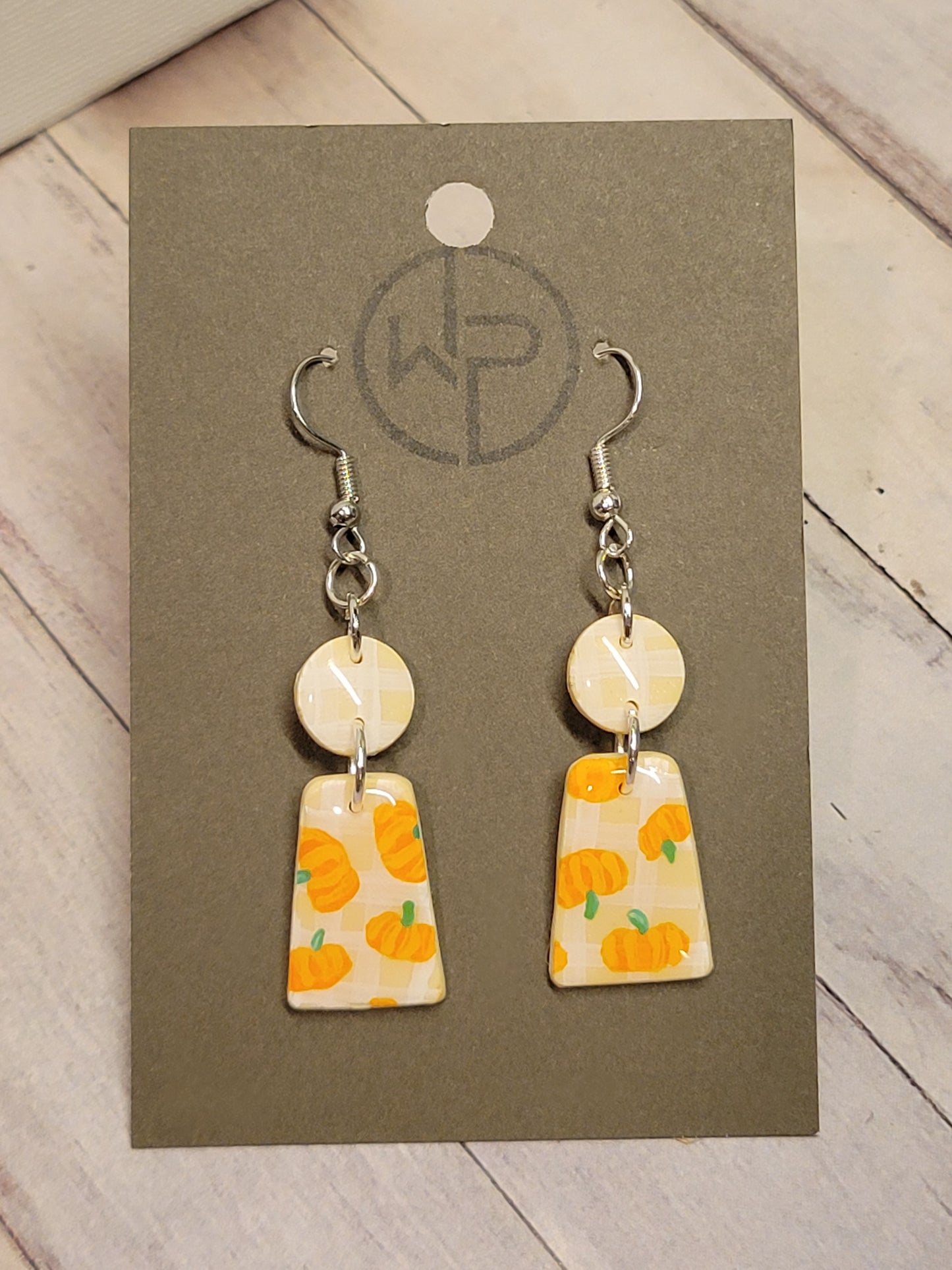 Pumpkin Dangle Earrings