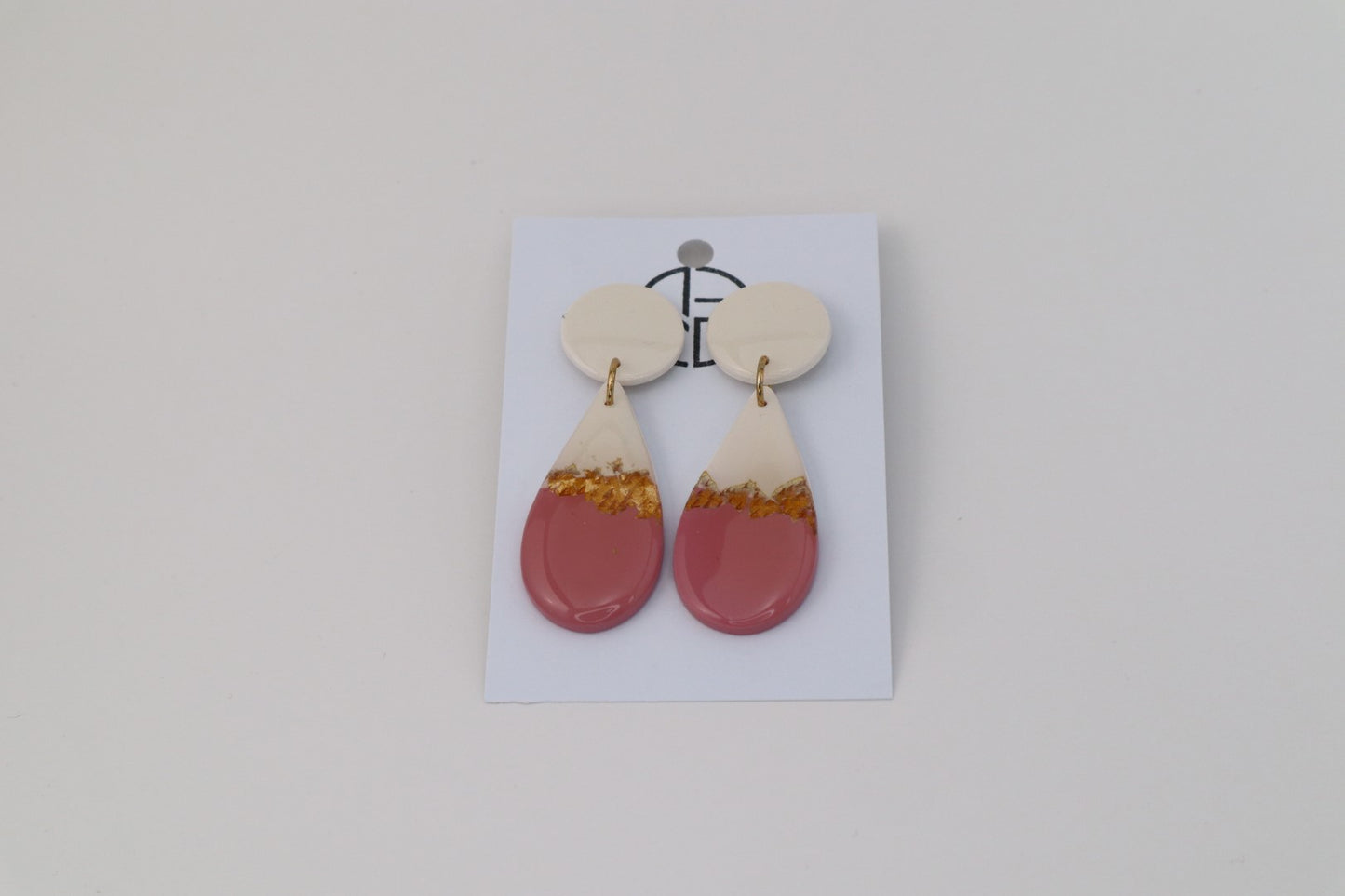 Gold Stud Dangle Earrings