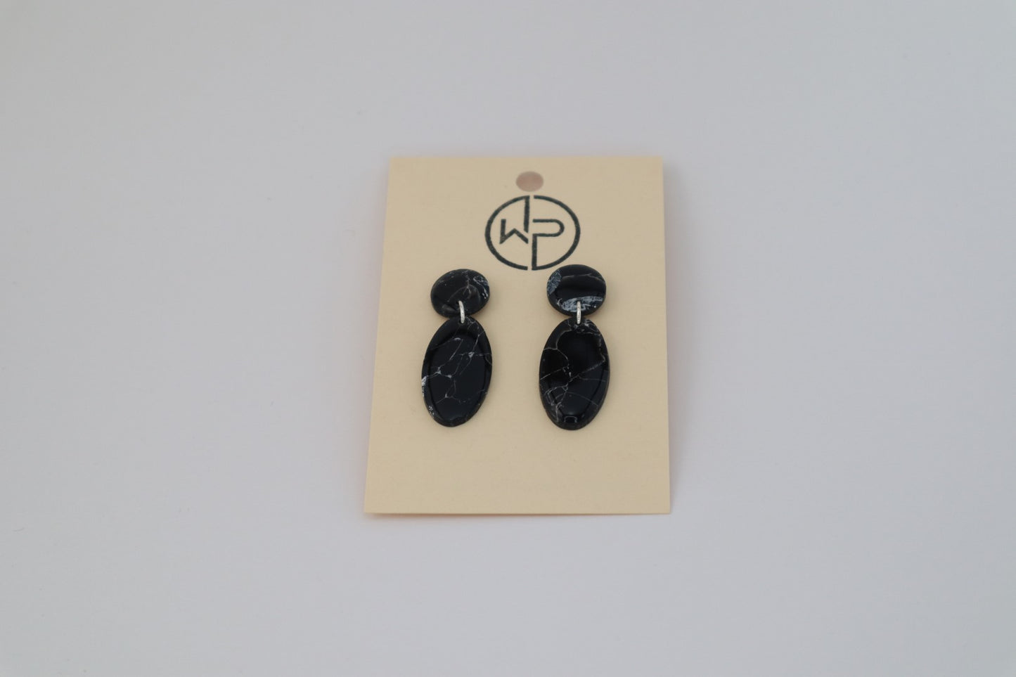 Silver Stud Drop Earrings