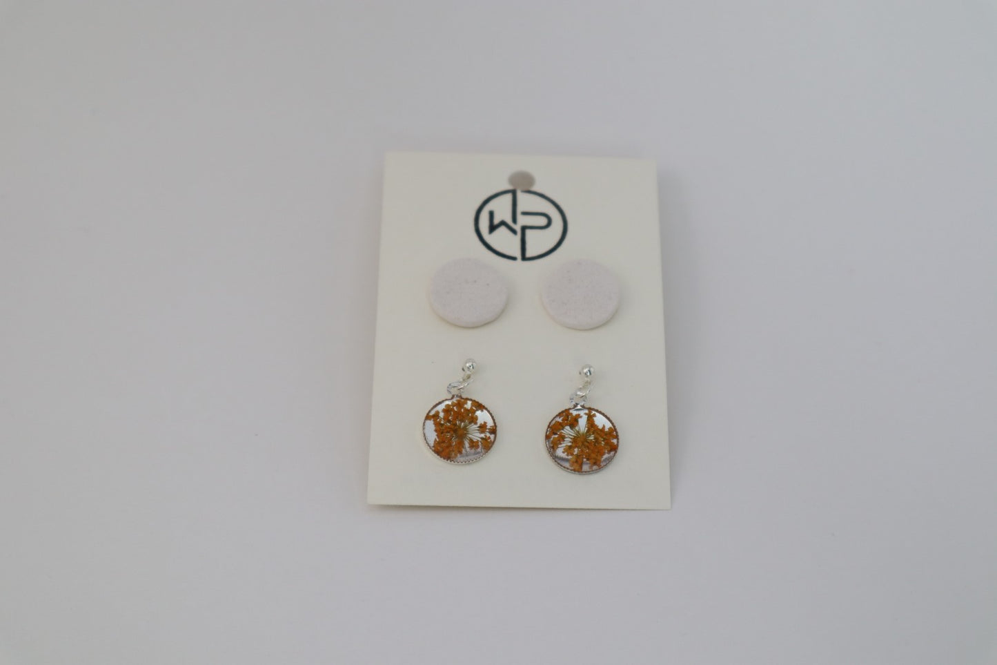 Silver Dangle & Stud Set