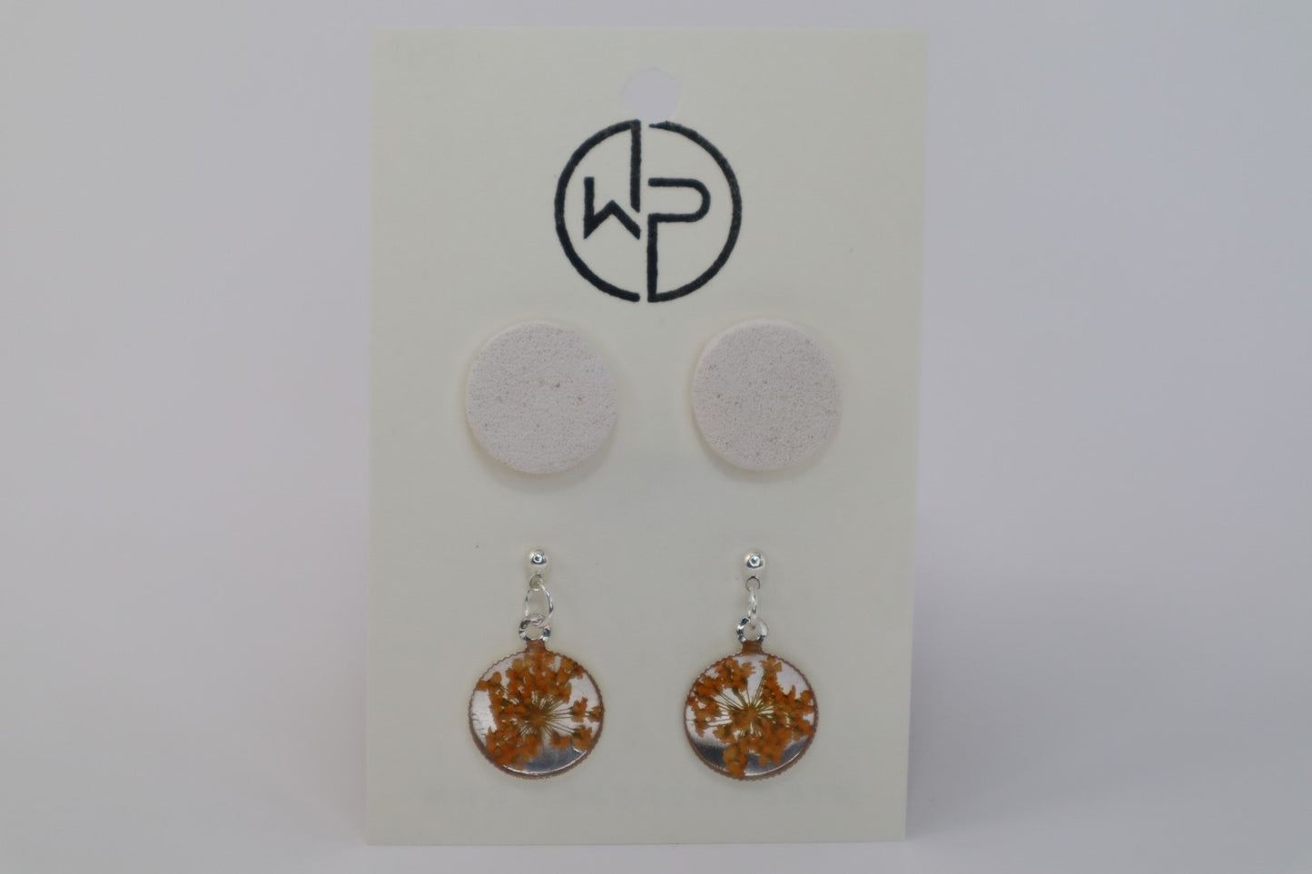 Silver Dangle & Stud Set