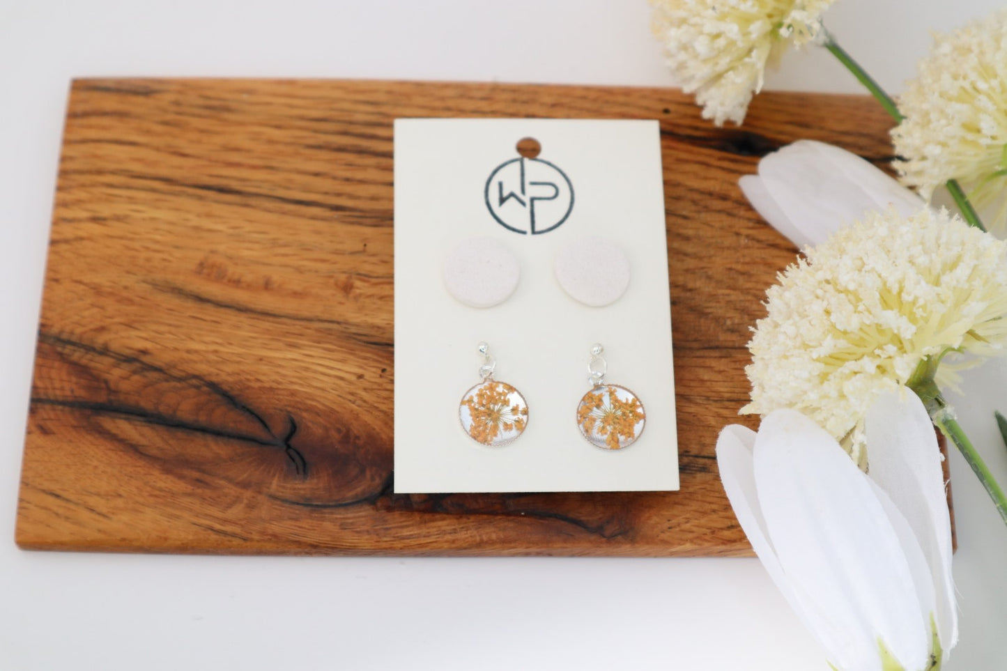 Silver Dangle & Stud Set