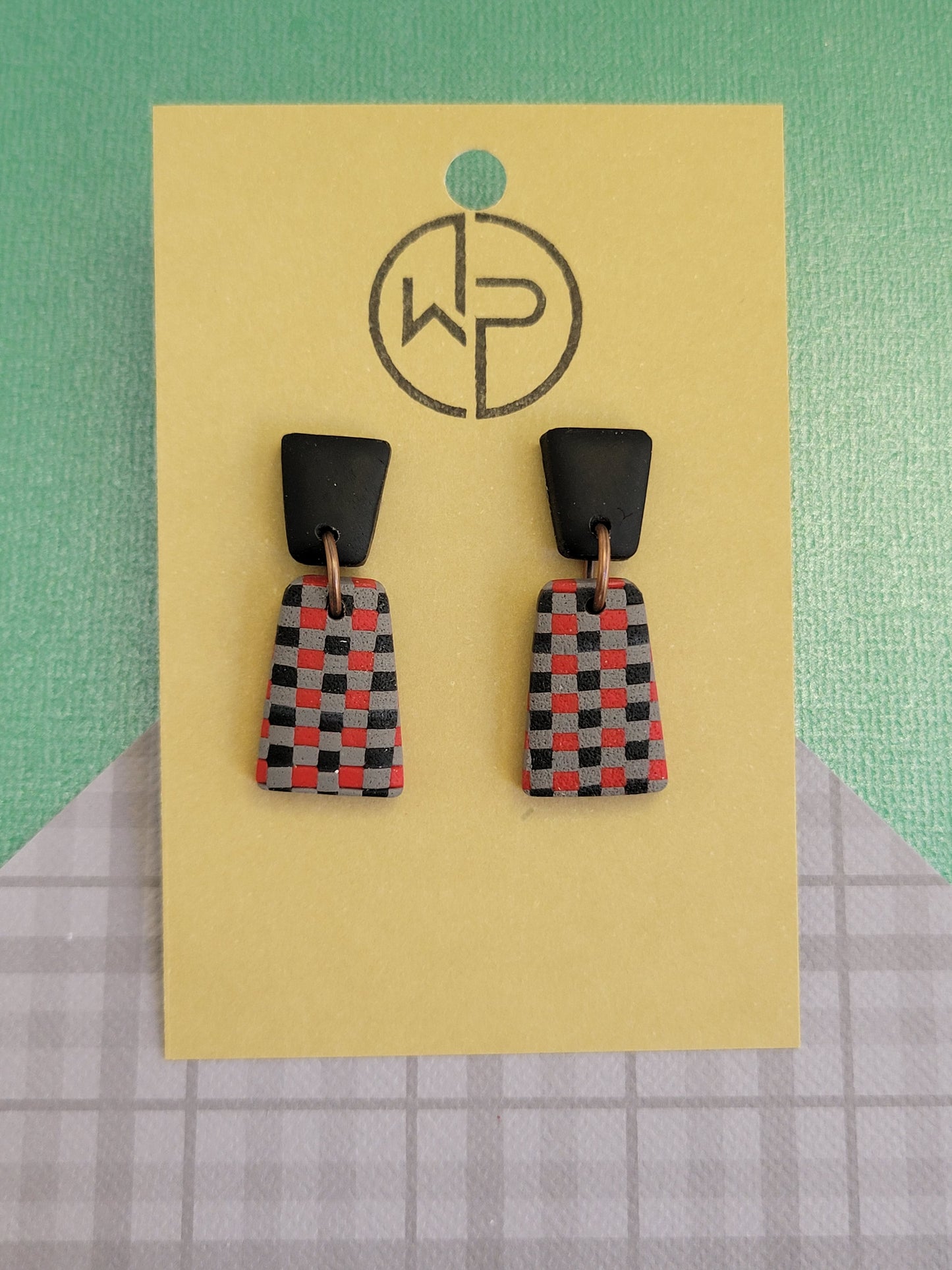 Checkered Earrings