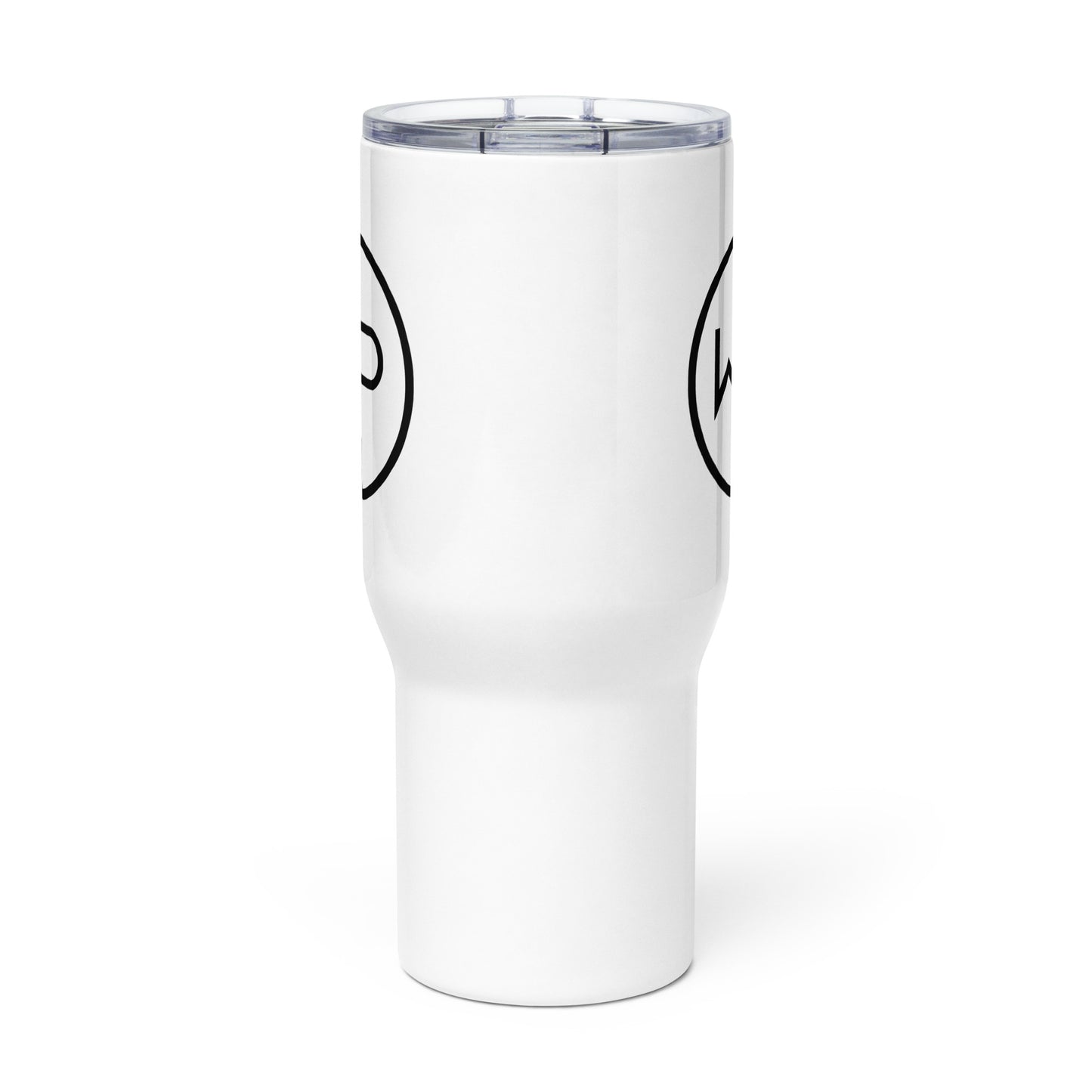W+P Round Logo Travel mug with a handle