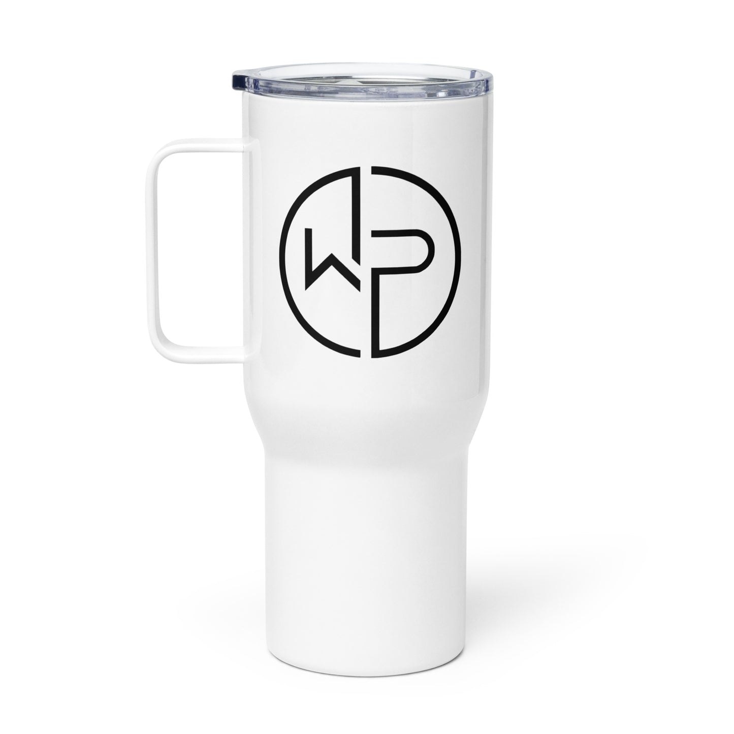 W+P Round Logo Travel mug with a handle