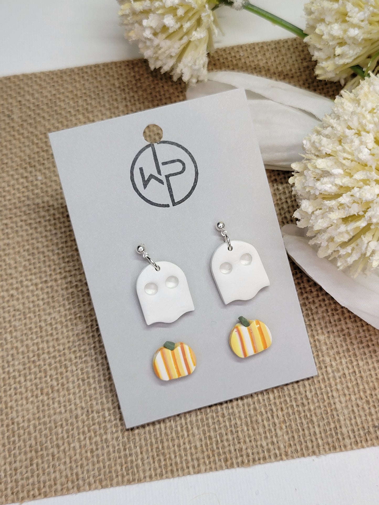 Ghost and Pumpkin Earring Pack