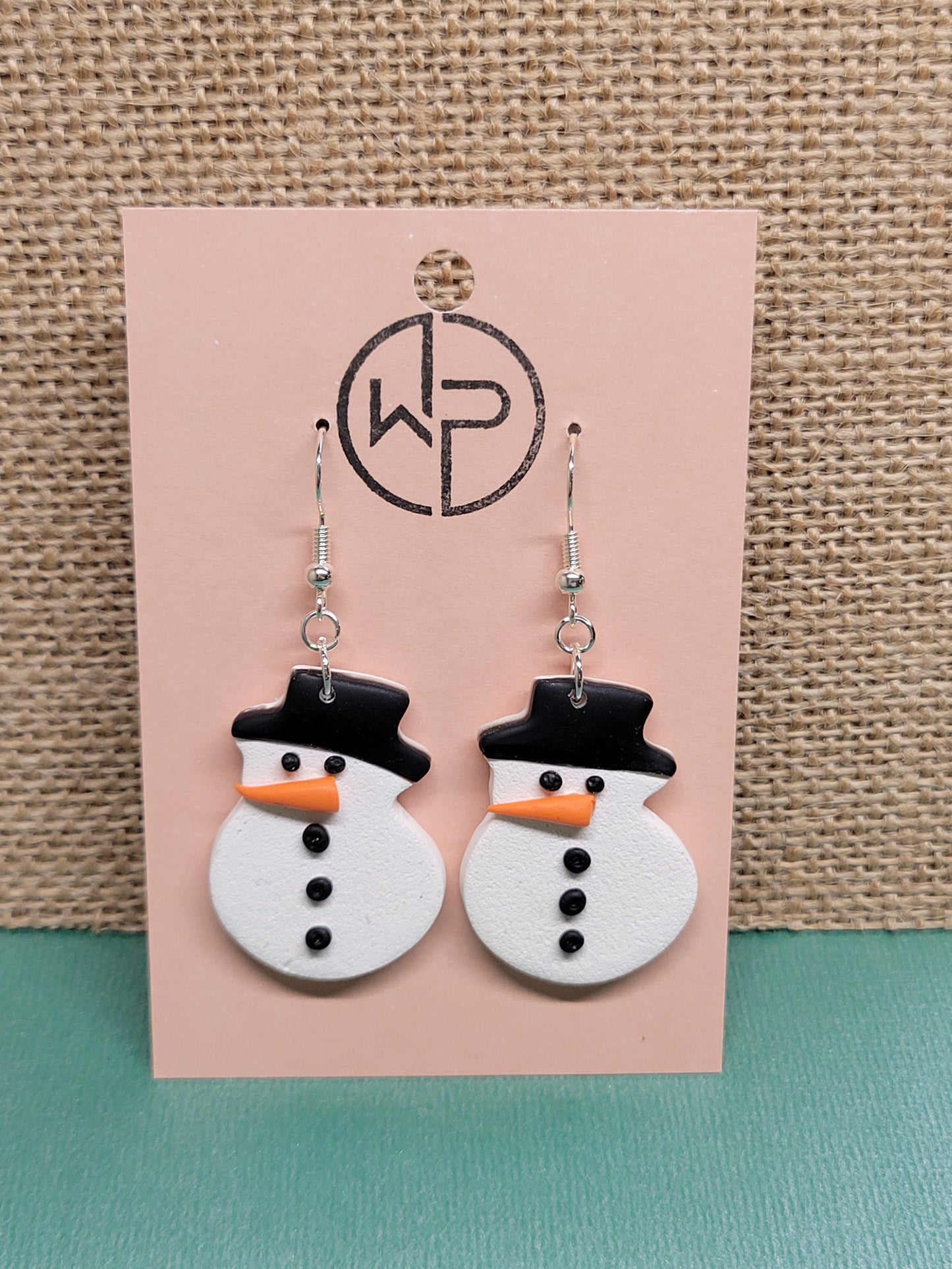 Snowman Hook Earrings