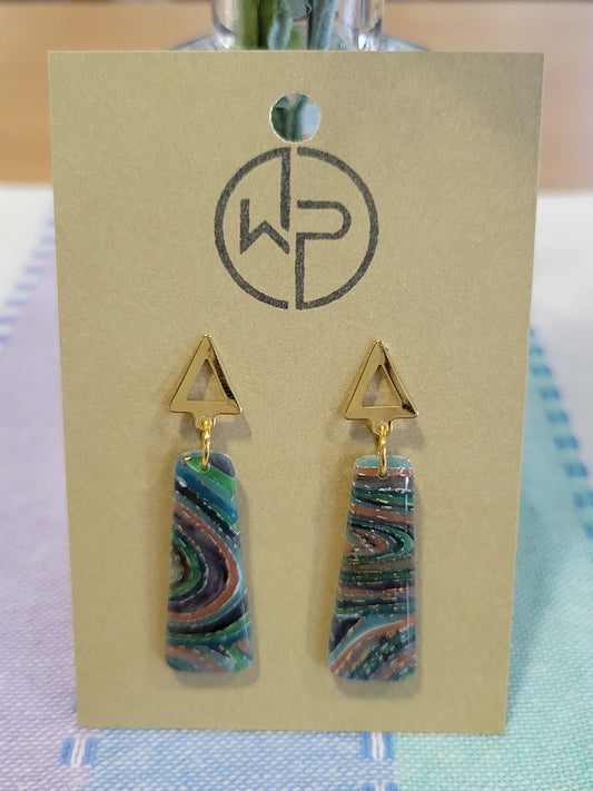 Colorful Agate Drop Earrings