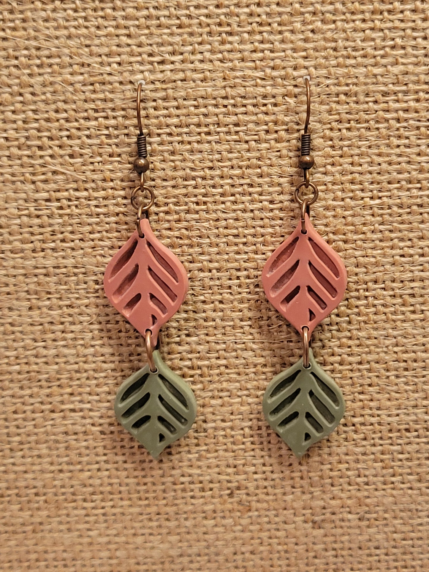 Double Leaf Earrings