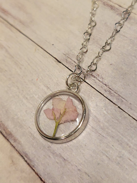 Pink Floral Necklace