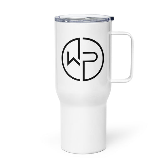 W+P Round Logo Travel mug with a handle
